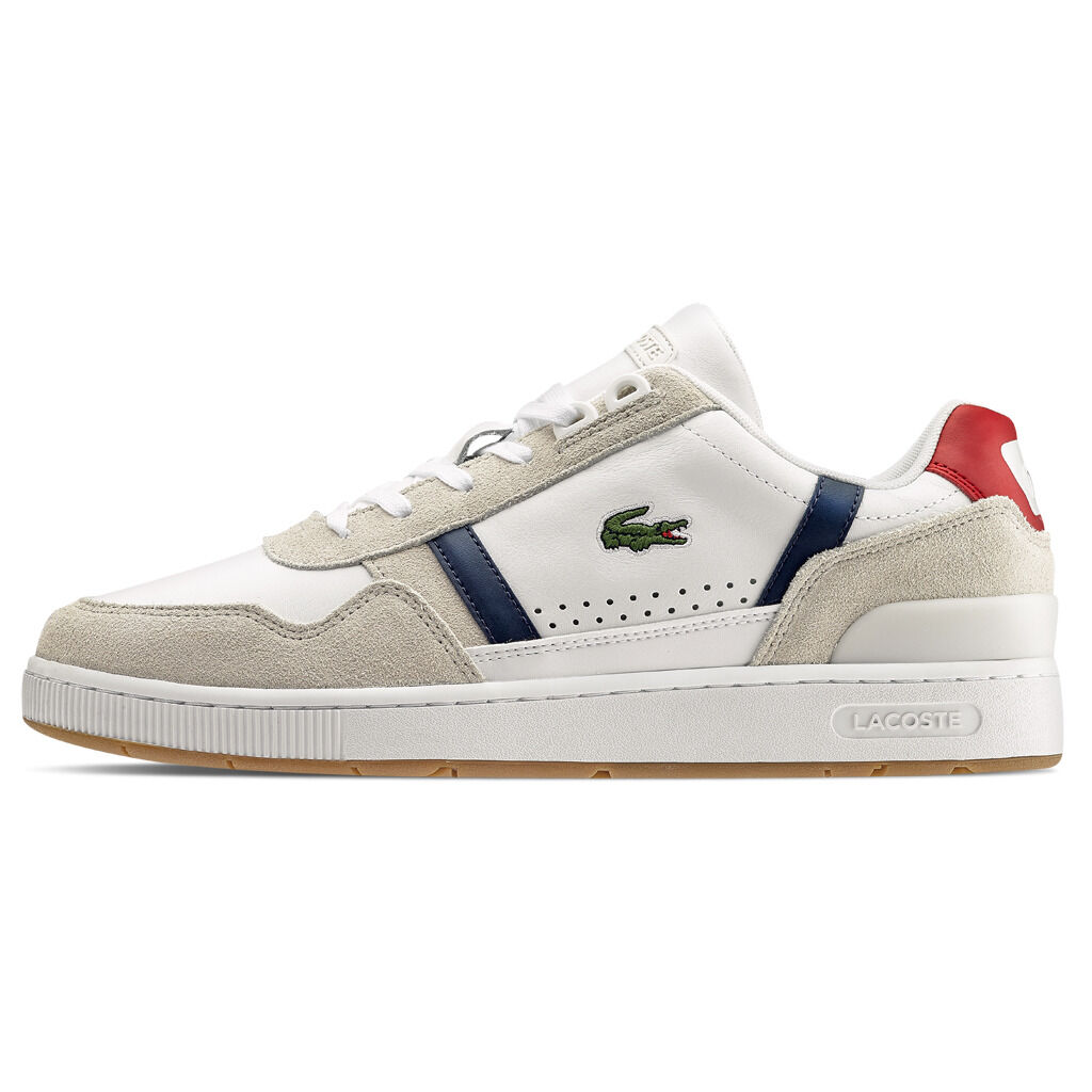 LACOSTE T CLIP white red and blue AW LAB