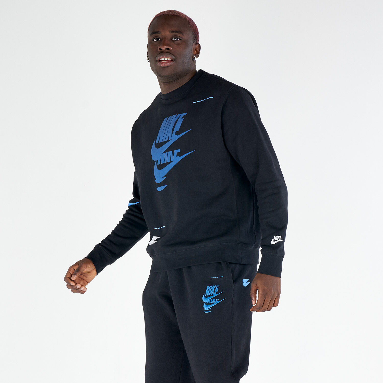 Nike air fleece crewneck sales