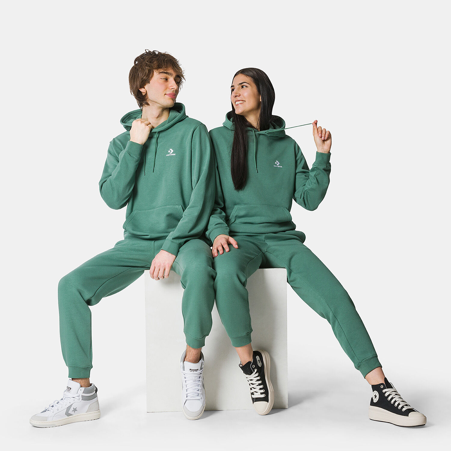 Felpa sales converse trefoil