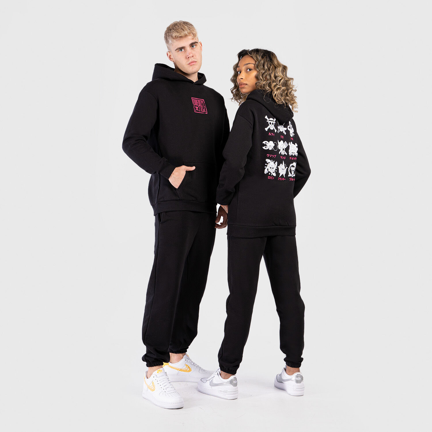 One piece hoodie and top sweatpants