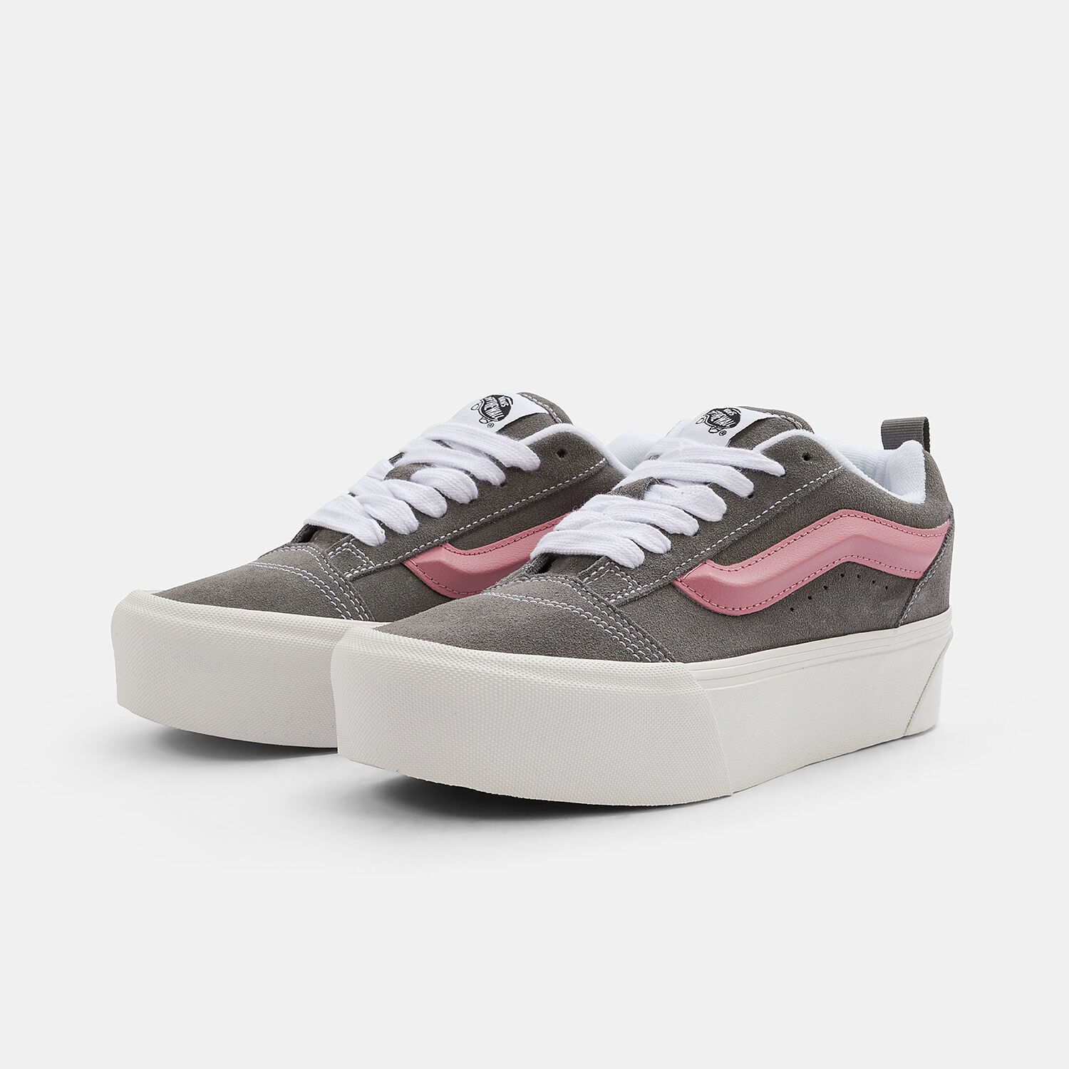 Vans pink and white or grey top