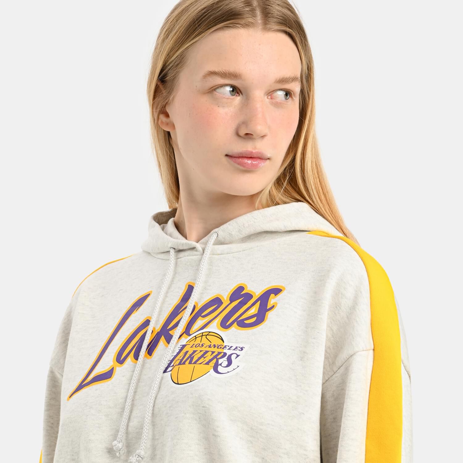 New Era LA Lakers Colour Block NBA grey yellow and purple Sweatshirt AW LAB