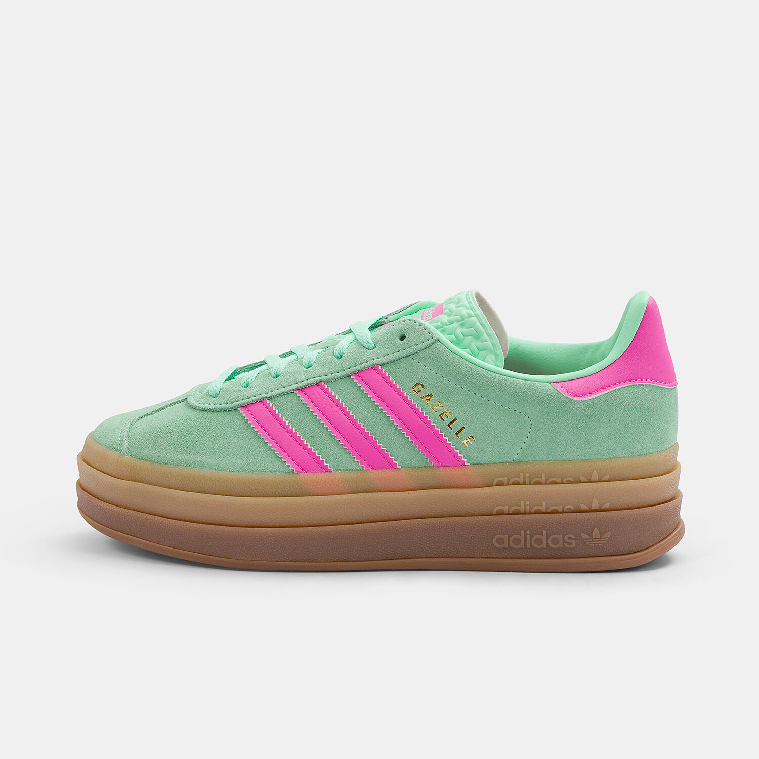 Adidas verde clearance e rosa