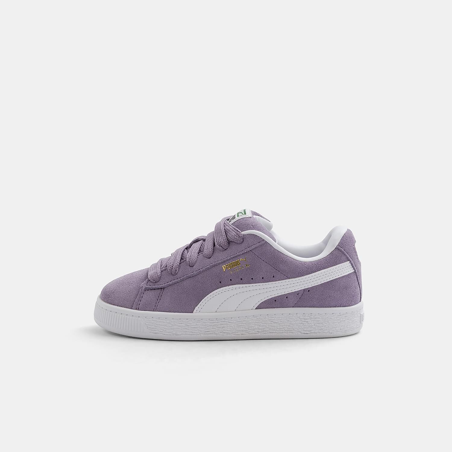 Purple and white Puma Suede XL AW LAB