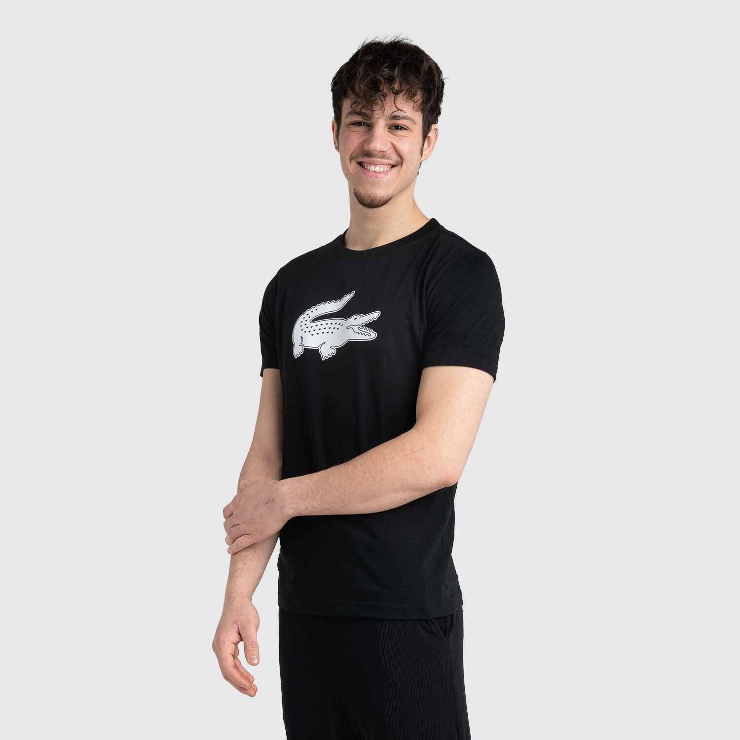 T shirt lacoste homme rouge sale