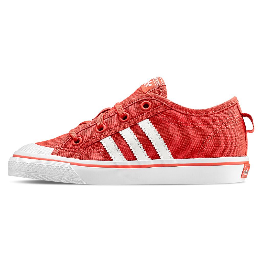 Adidas red clearance canvas shoes