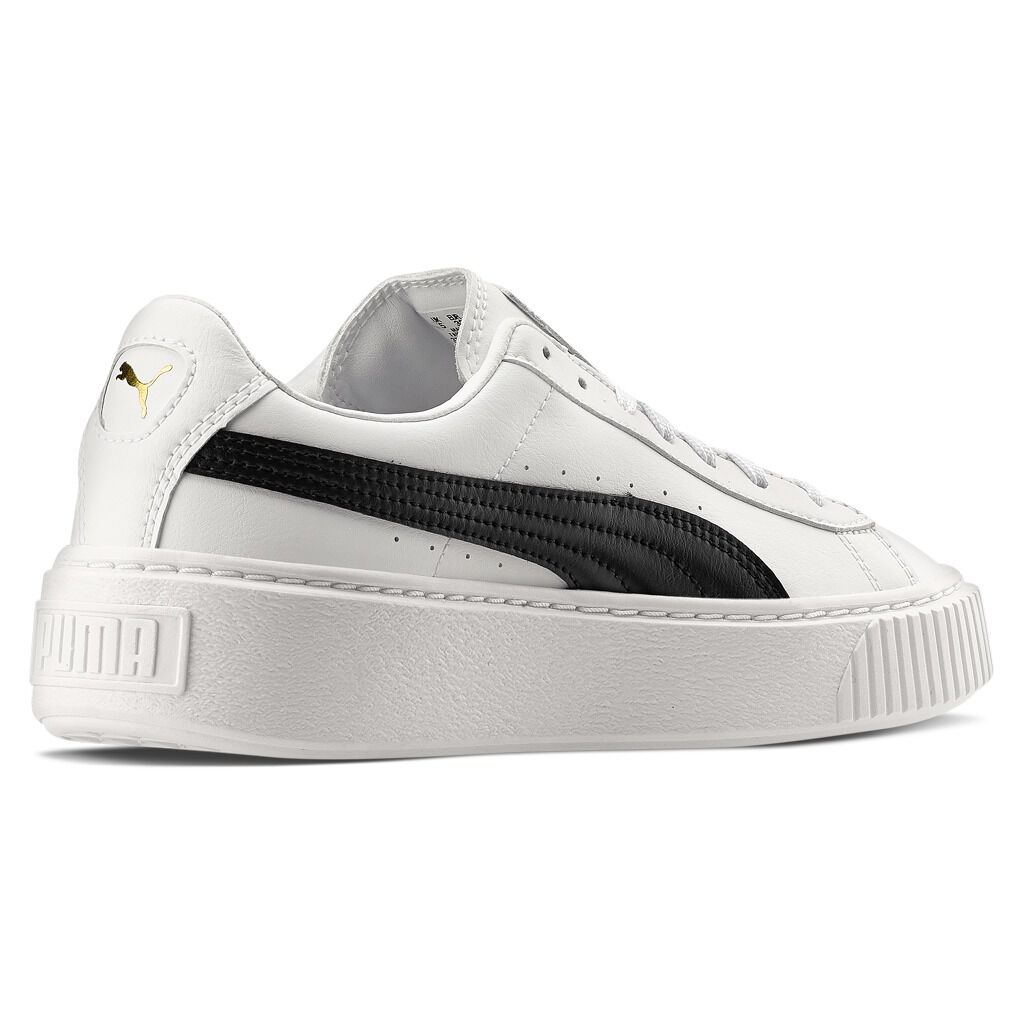 Puma basket platform bianche shop