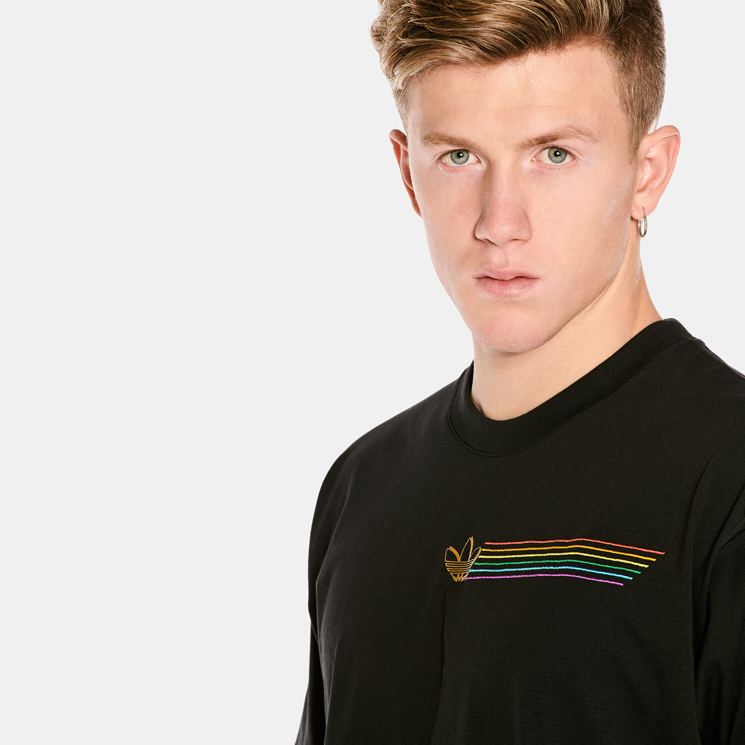 Adidas pride cheap linear tee
