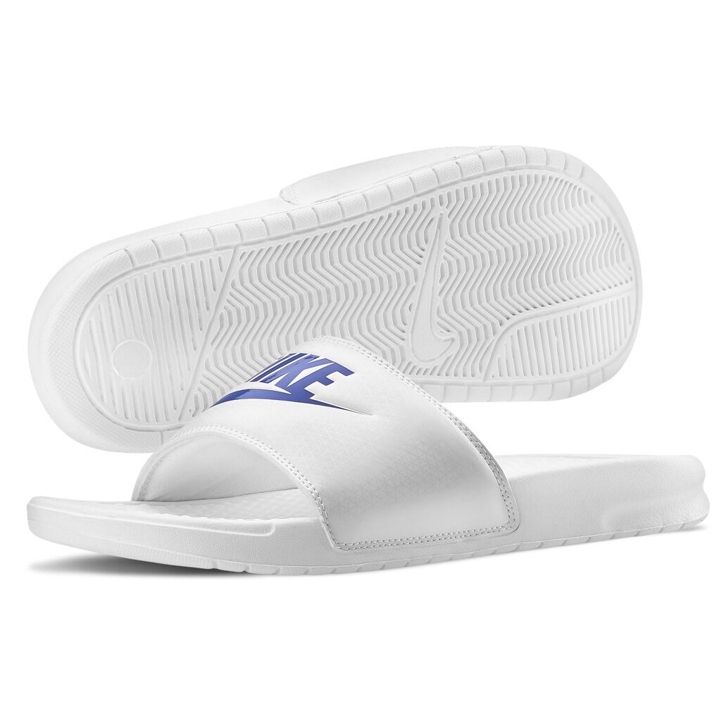 Nike Benassi Just Do It men s white slides AW LAB