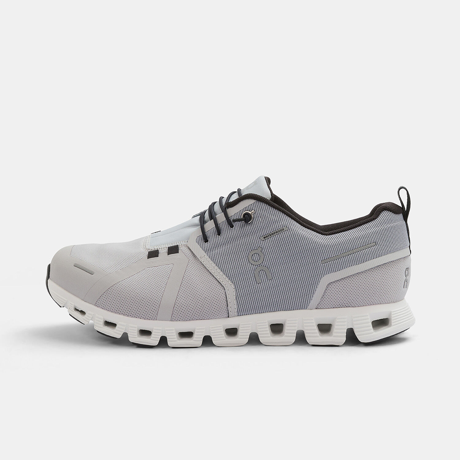 On Cloud 5 Waterproof black grey and white AW LAB