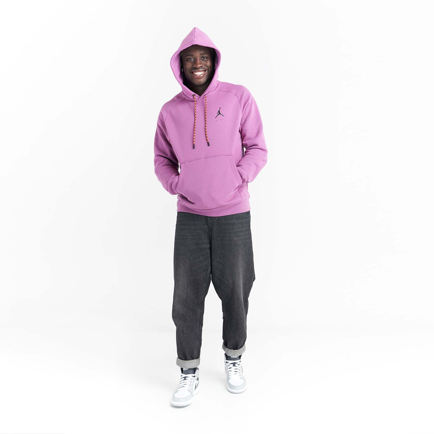Felpa Pullover Jordan Jumpman Fleece Rosa AW LAB
