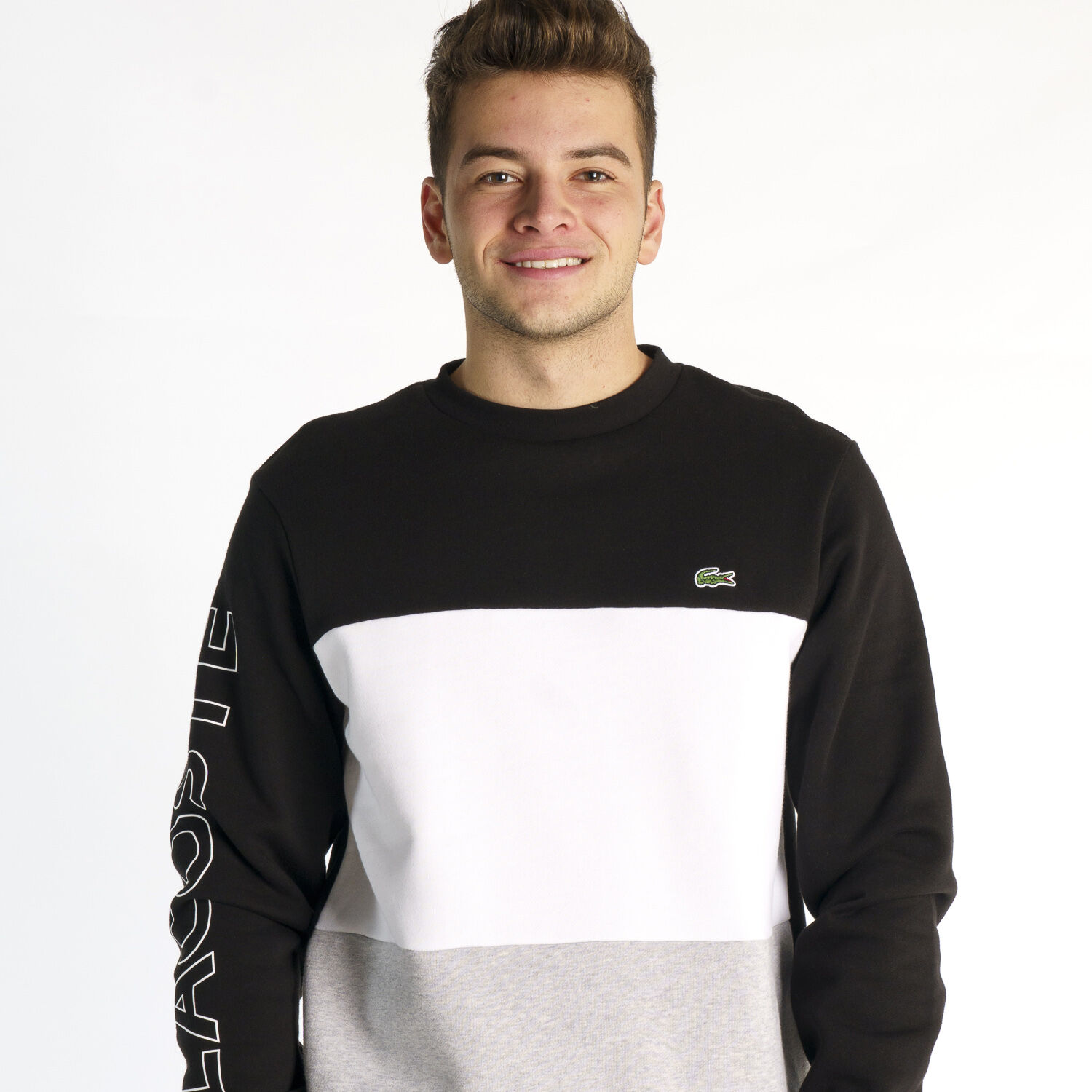 Felpa girocollo clearance lacoste
