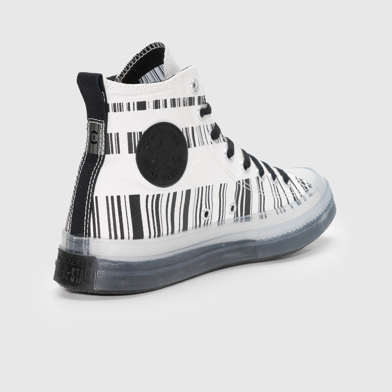 Black and white striped 2025 converse shoes