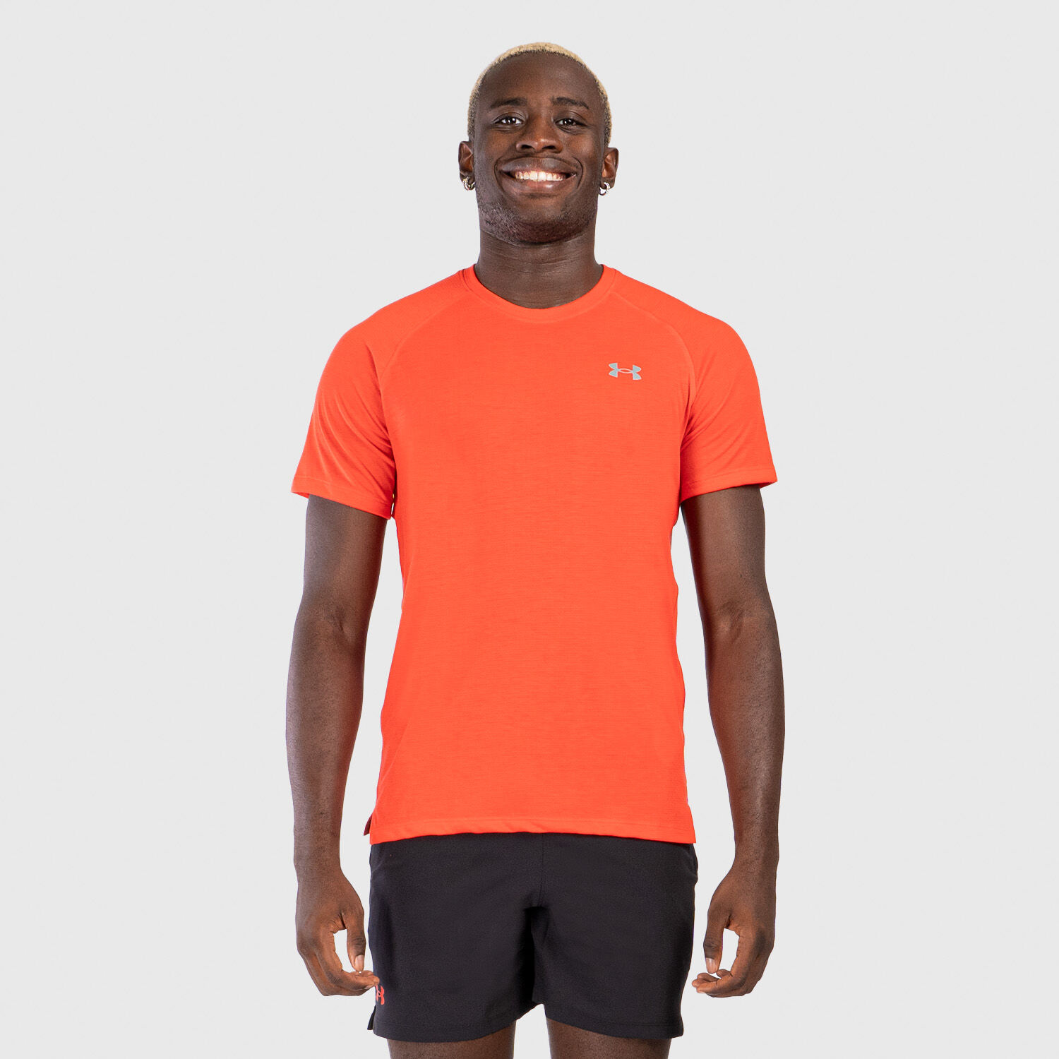 T shirt Under Armour Streaker orange AW LAB