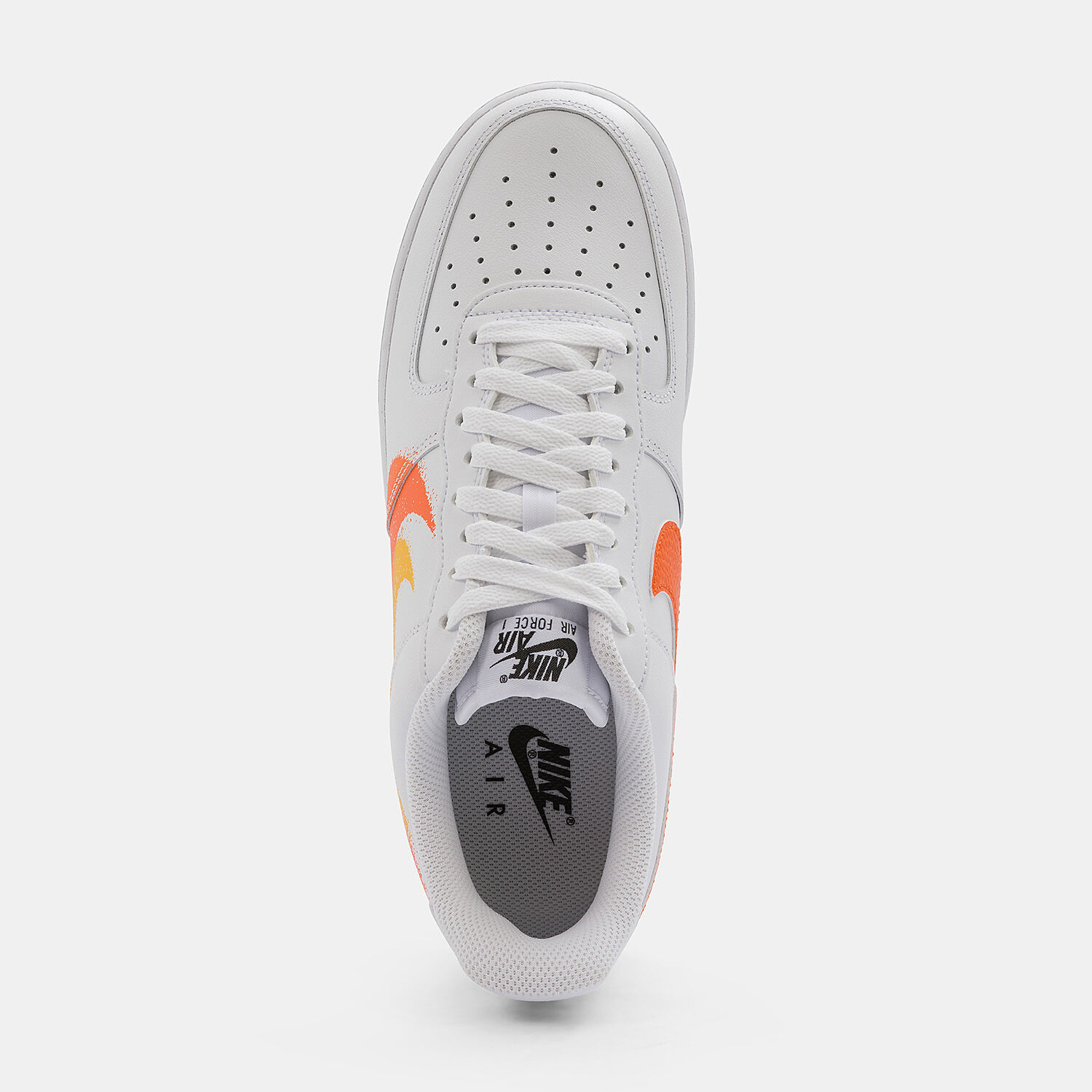 Nike Air Force 1 07 orange yellow and white AW LAB