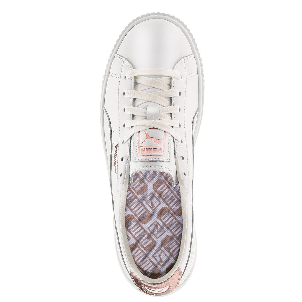 Puma basket platform bianche discount