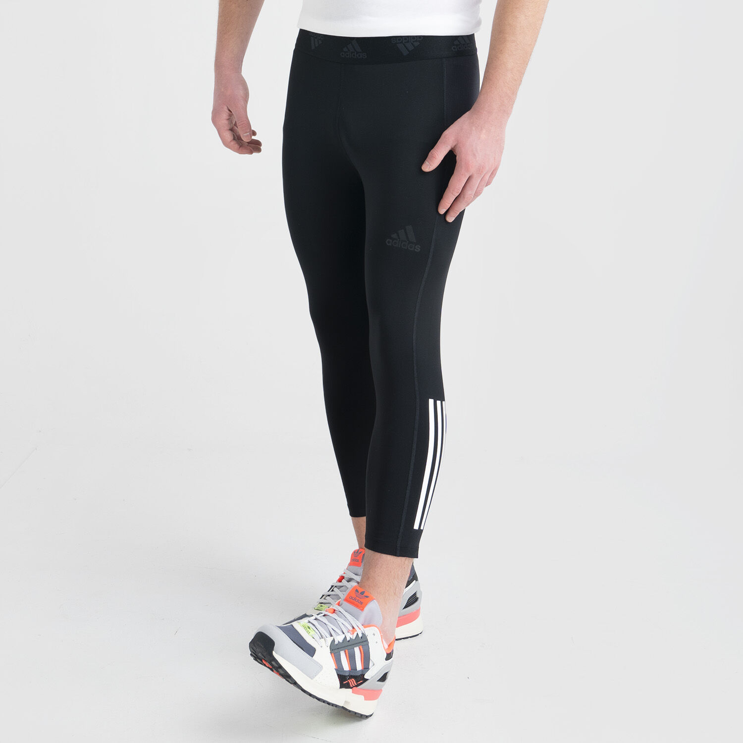 adidas Tight 3 4 Techfit 3 Stripes Pants black AW LAB