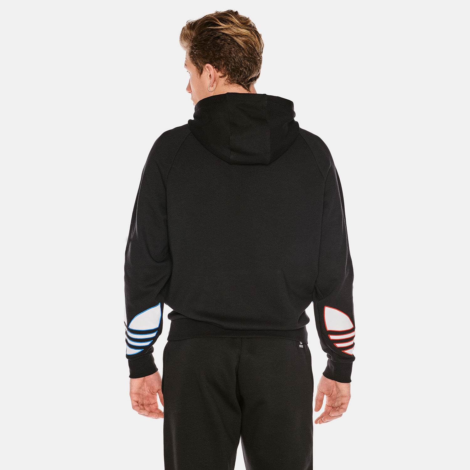 ADICOLOR TRICOLOR TREFOIL HOODIE BLACK AW LAB