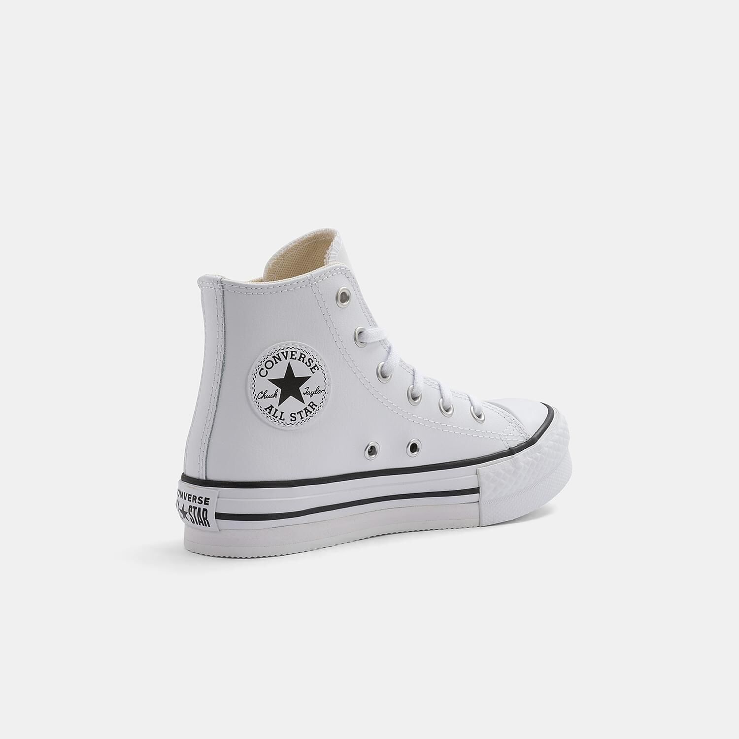 Converse Chuck Taylor All Star Lift Platform Leather black and white AW LAB