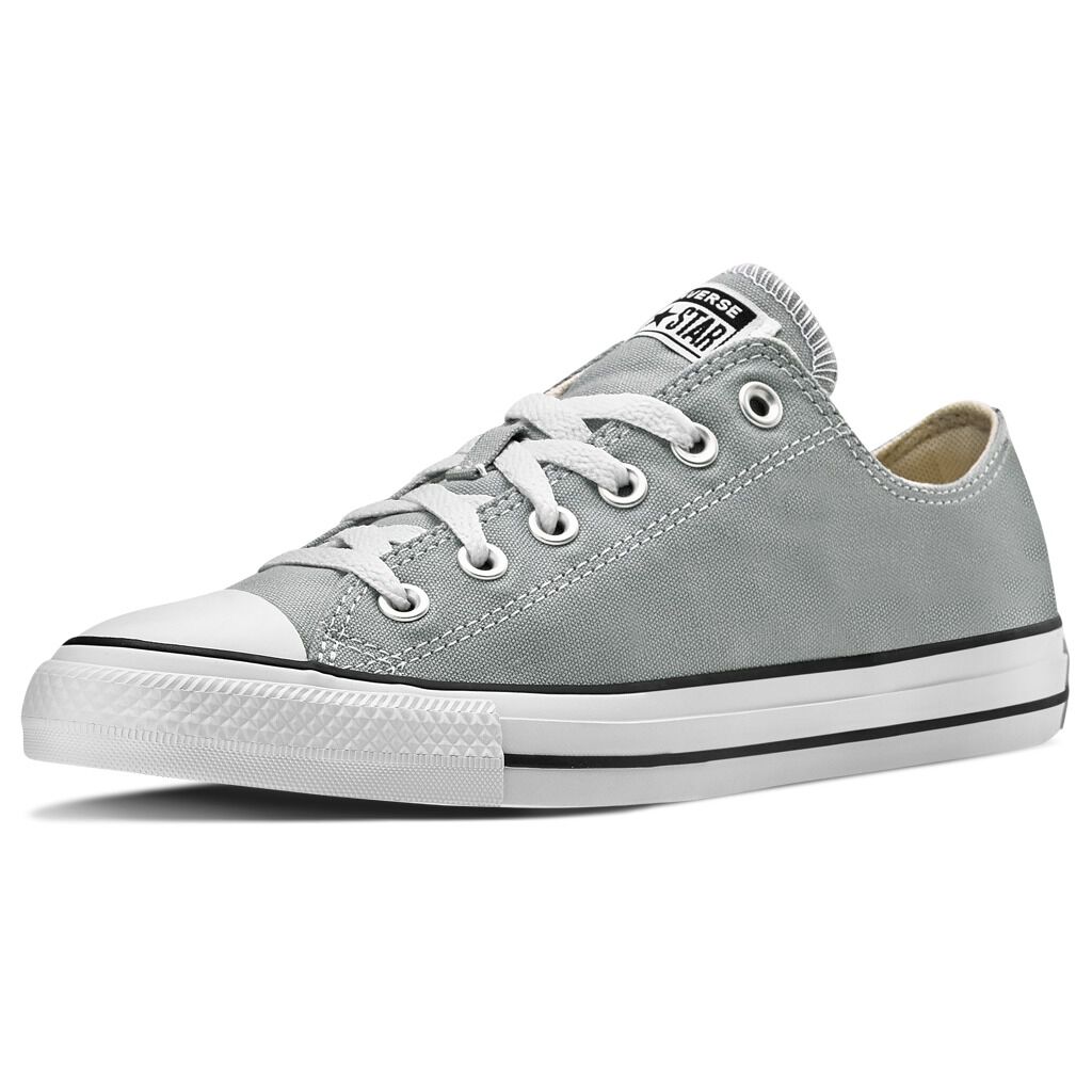 Grey converse low top deals