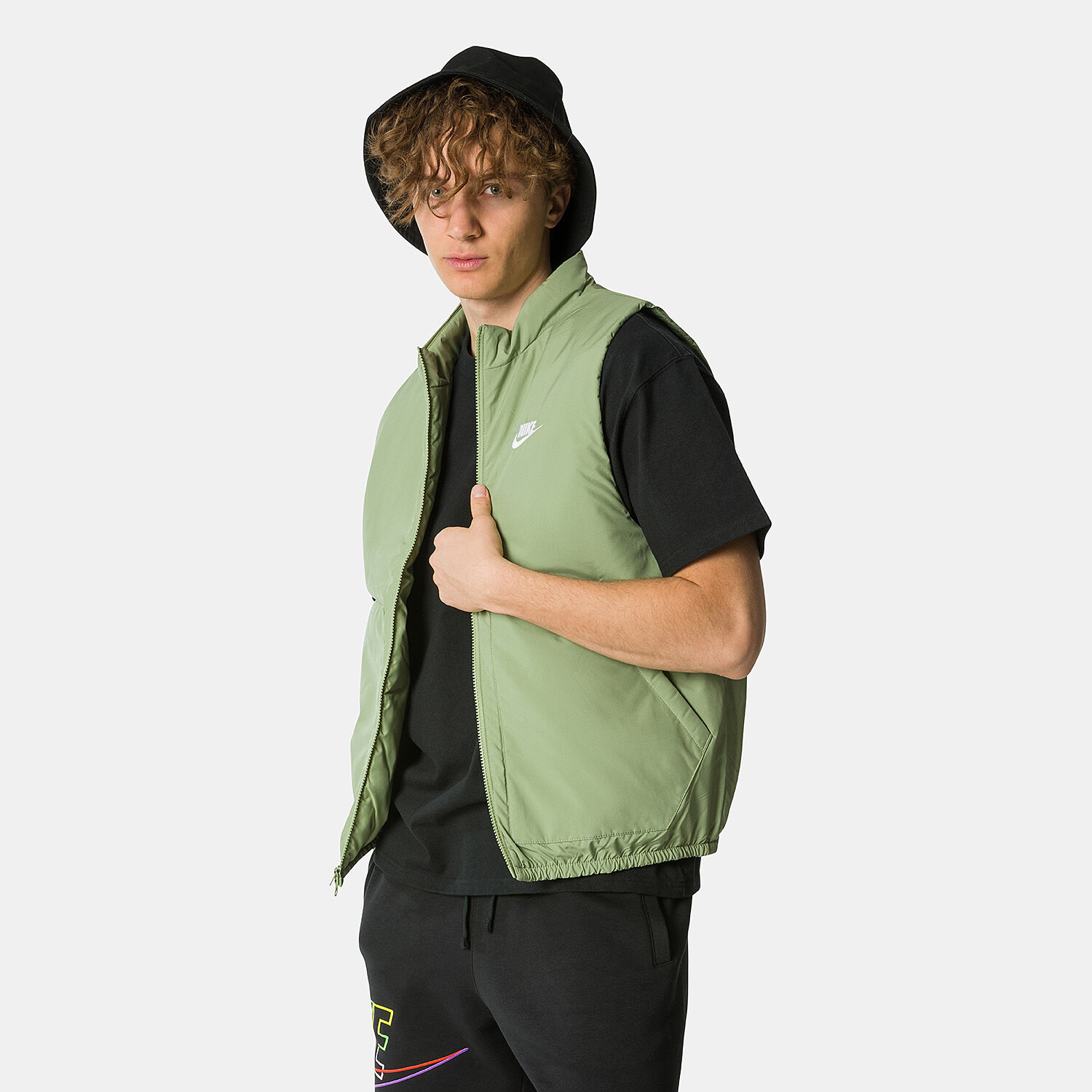 Nike Therma Fit Gilet green and white AW LAB
