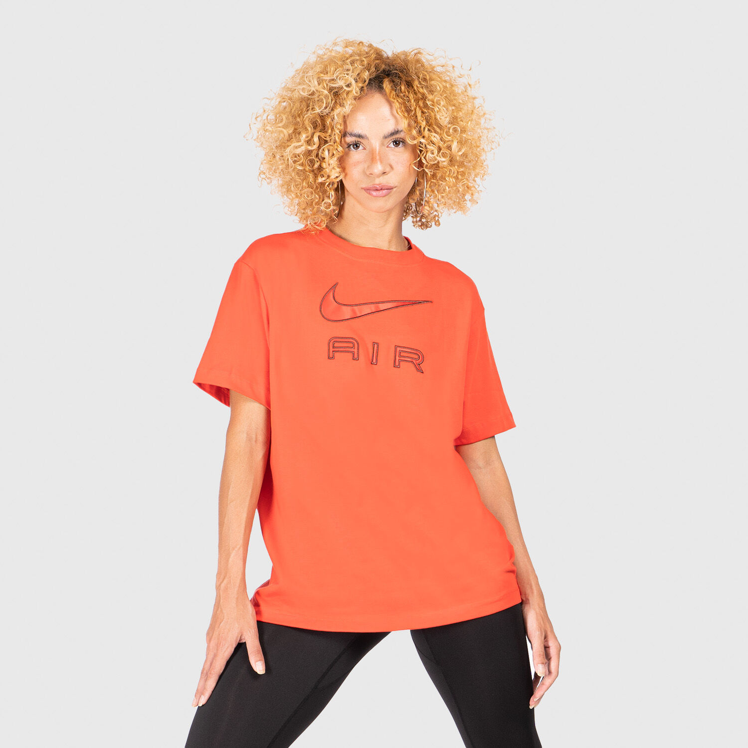 Nike Air T shirt black and orange AW LAB
