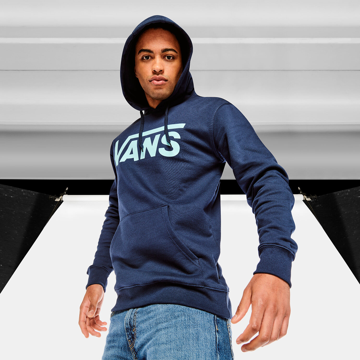 Navy blue vans hoodie hotsell