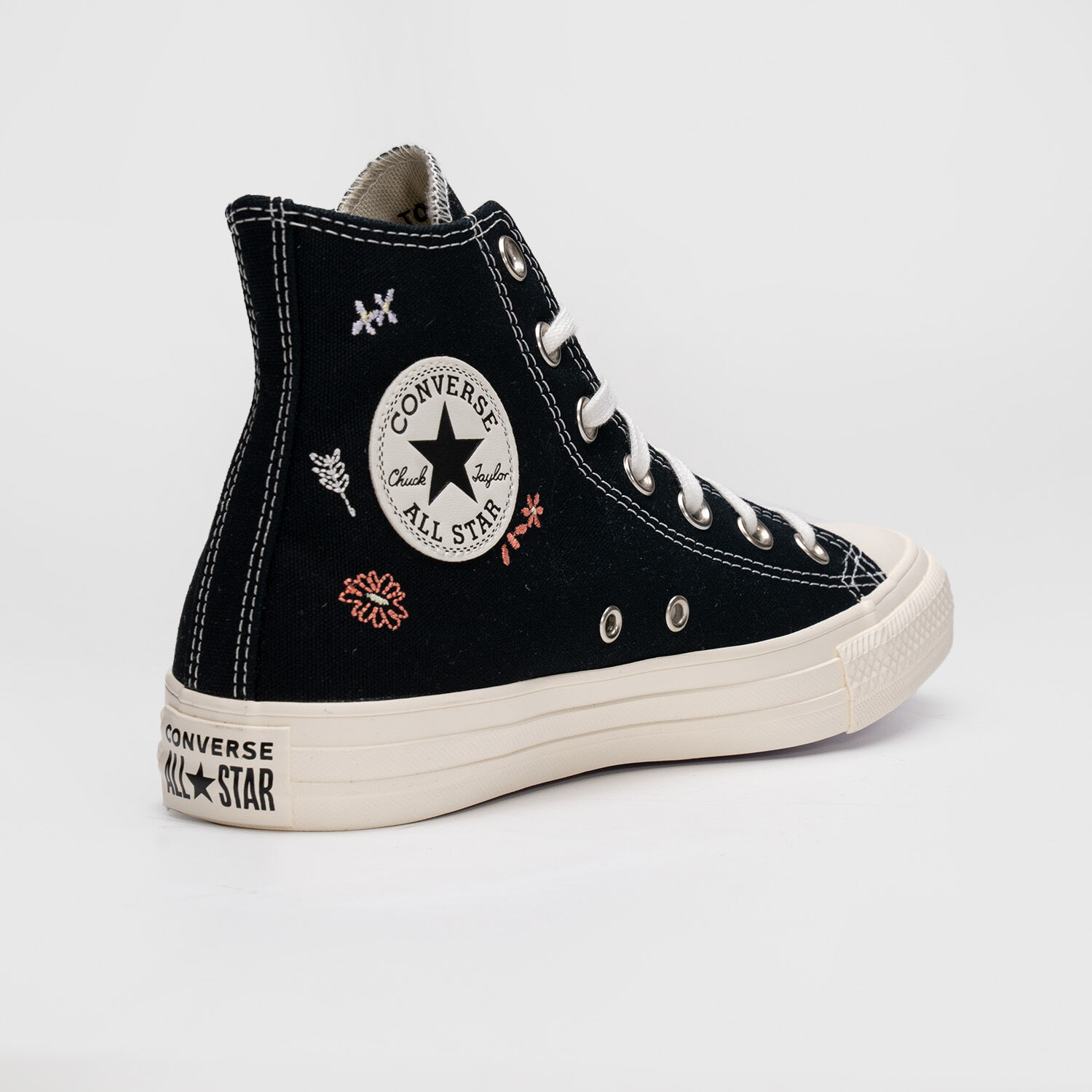 Embroidered hot sale floral converse