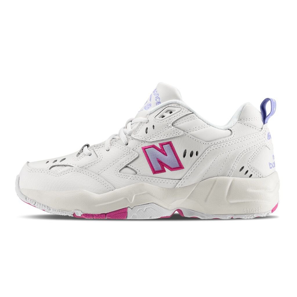 New Balance 608 white and pink shoes AW LAB