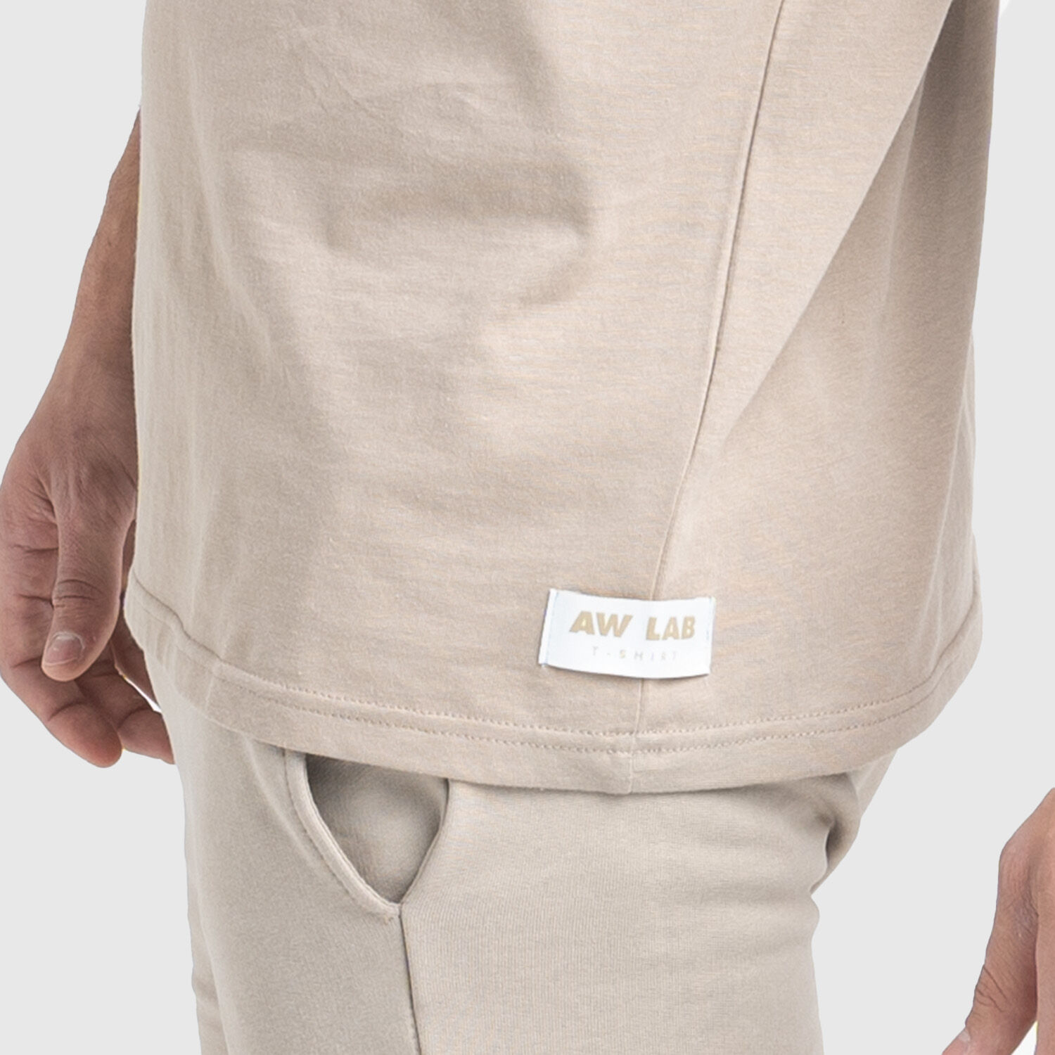 T Shirt AW LAB Basic Tee Beige AW LAB
