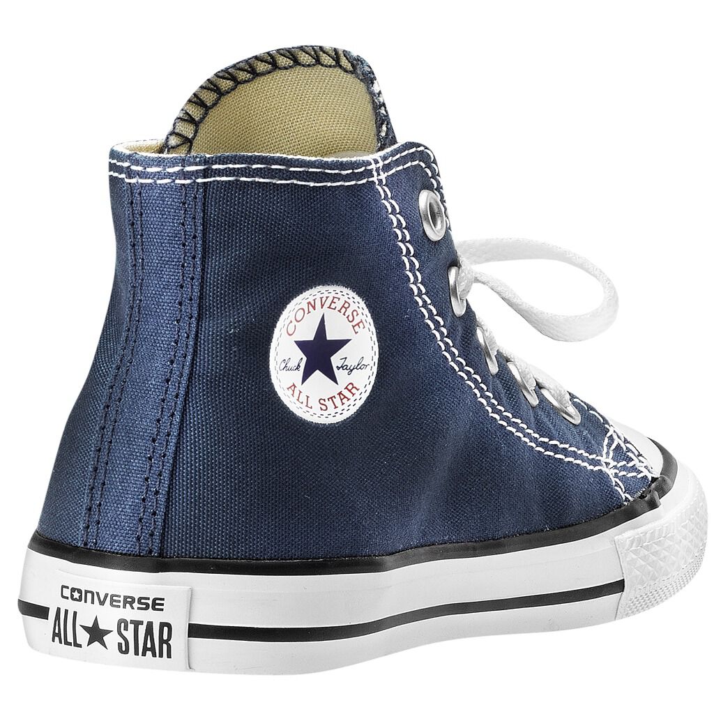 Converse all star hi navy blue canvas on sale