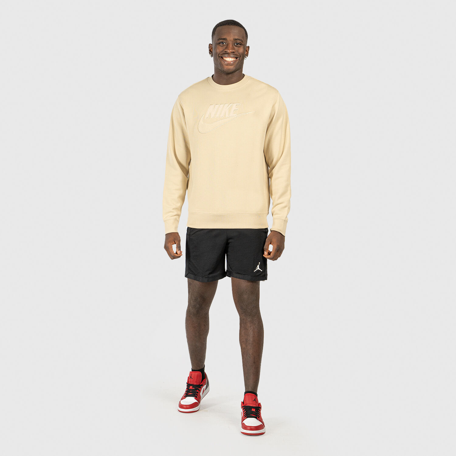 Felpa Nike Club Fleece beige AW LAB