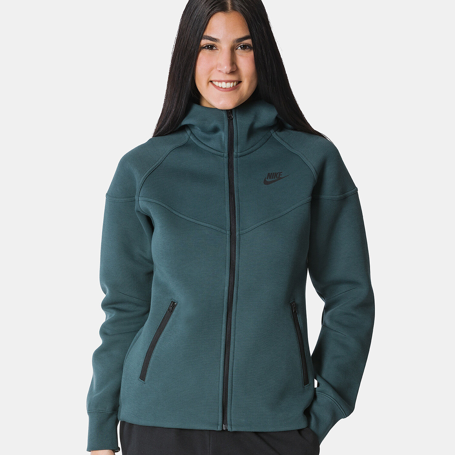 Nike Sportswear Tech Fleece Windrunner Zip sweatshirt black and green AW LAB