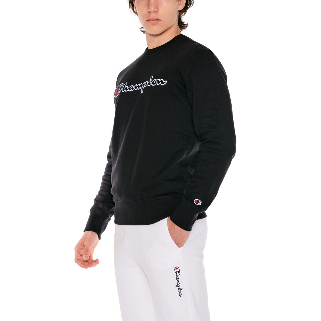 CHAMPION CREWNECK sweatshirt black aw lab
