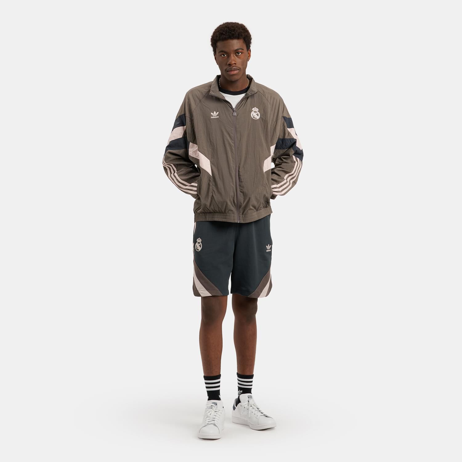 Adidas Originals Real Madrid Zip up Sweatshirt grey AW LAB