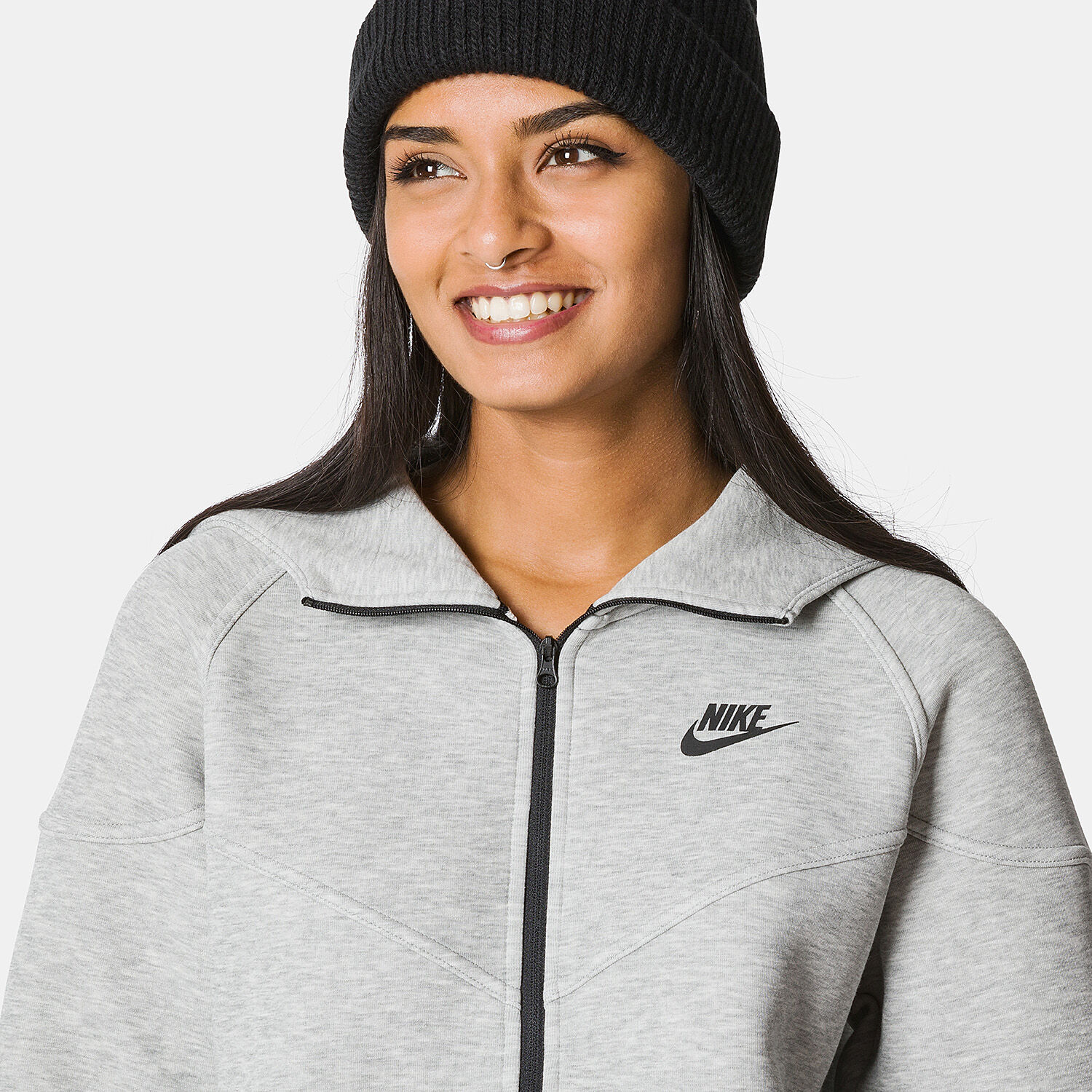 Nike tech knit windrunner grey discount