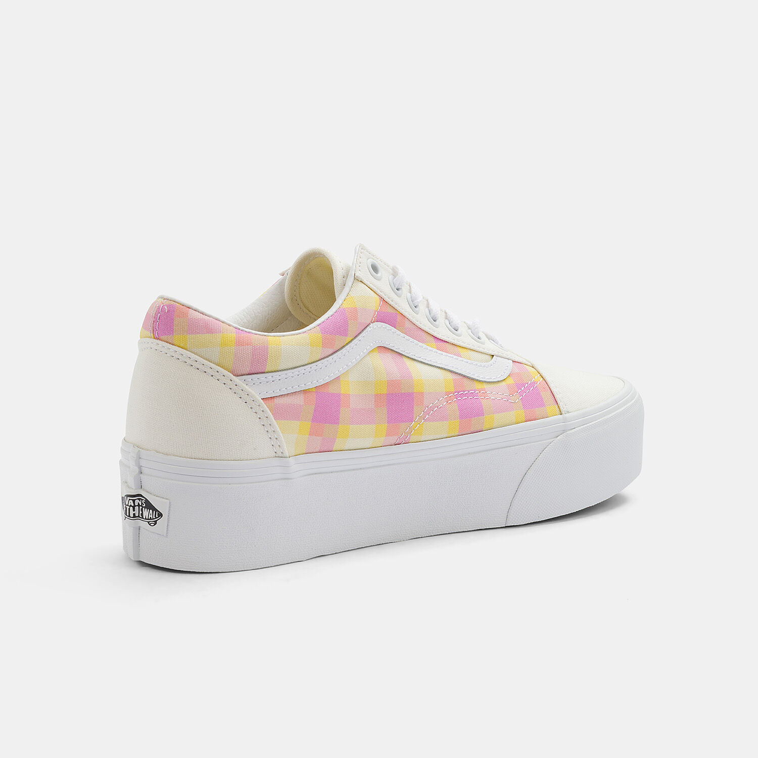 Vans Old Skool Stackform pink yellow and white AW LAB