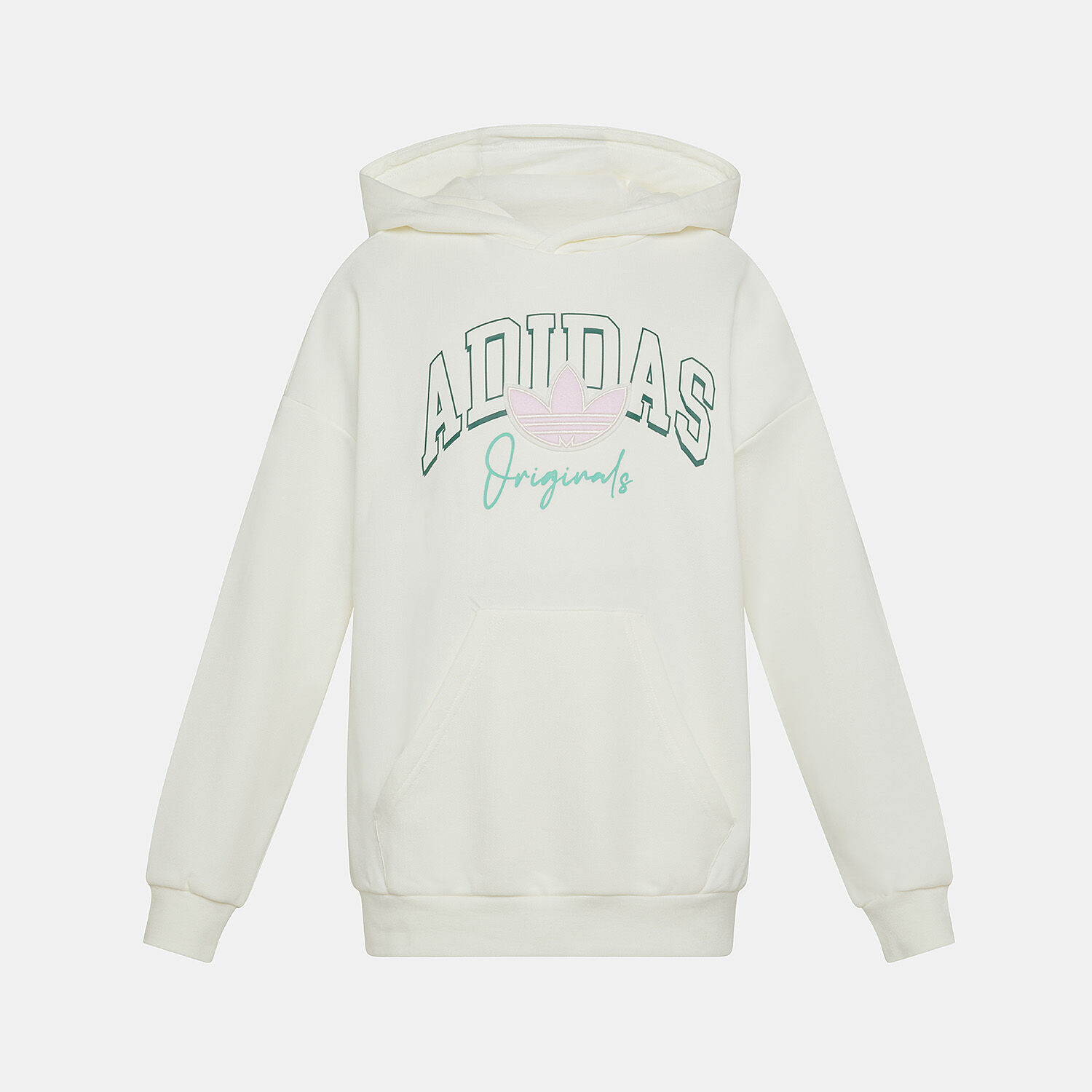 adidas Collegiate Graphic sweatshirt pink green and white AW LAB