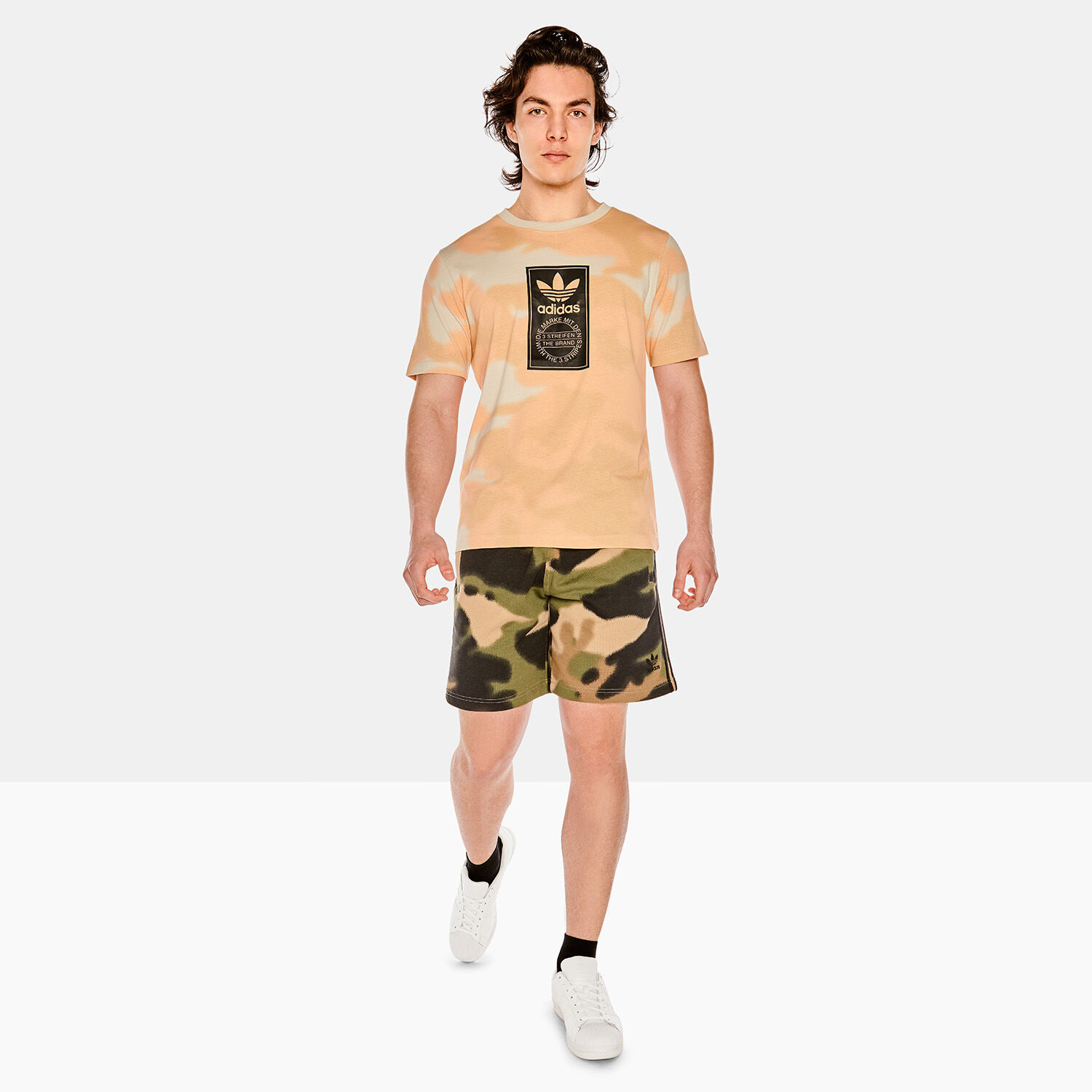 Adidas camo cheap label tee
