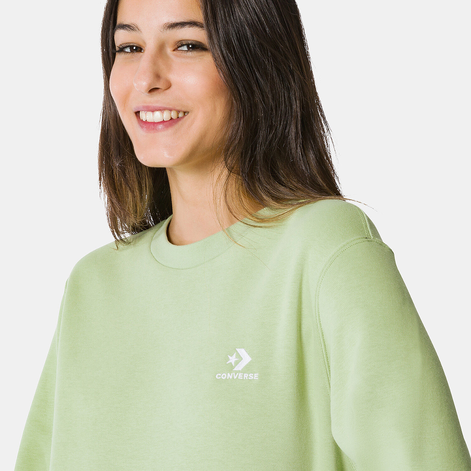 Converse Embroidered Star Chevron Sweatshirt green AW LAB
