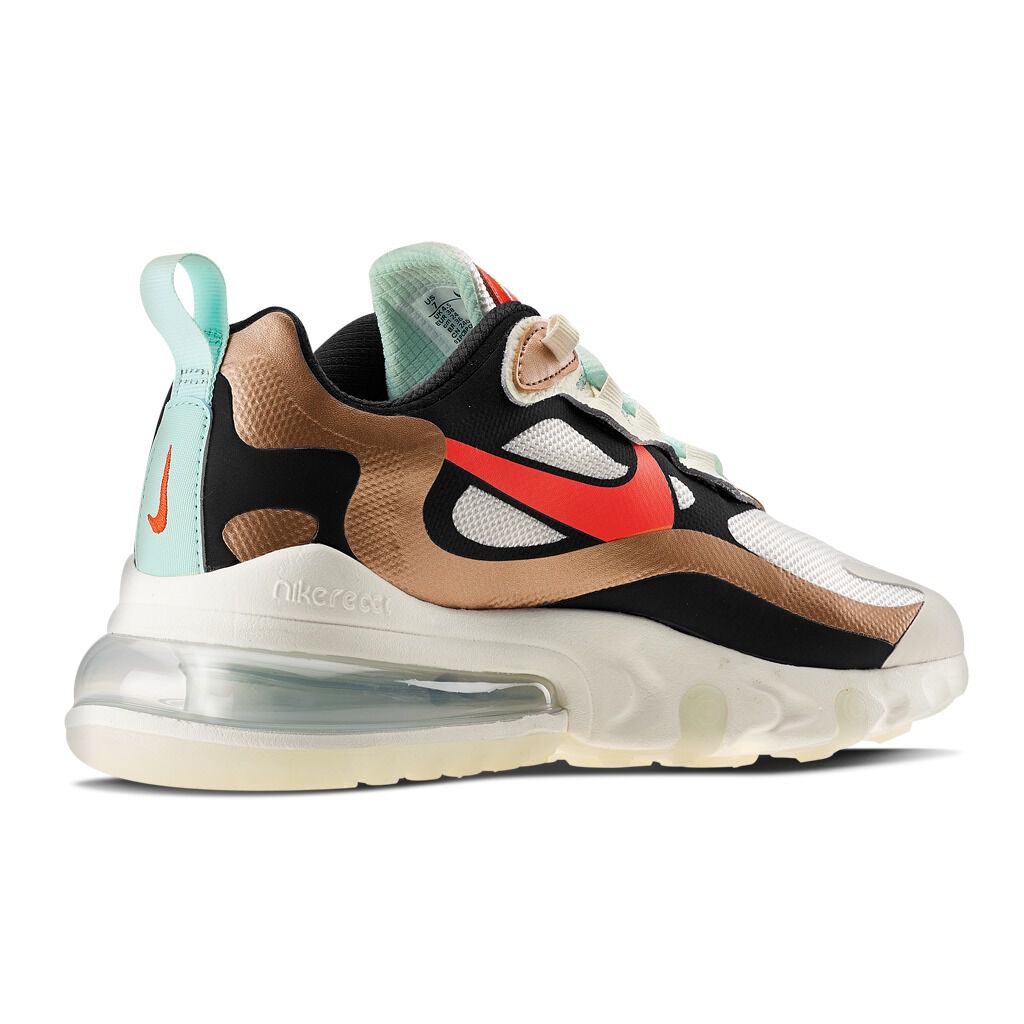 NIKE AIR MAX 270 REACT white and bronze AW LAB