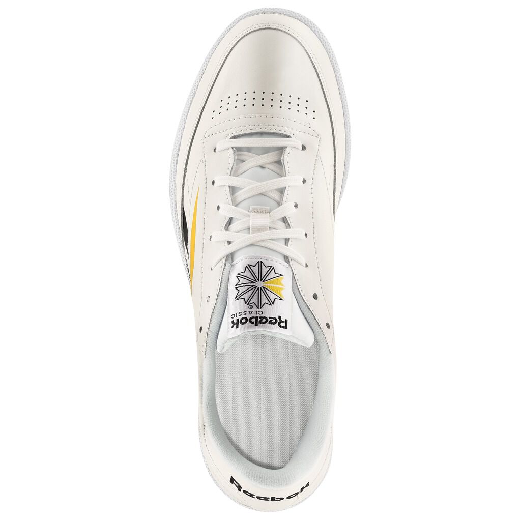 Reebok Club C 85 yellow black and white shoes AW LAB