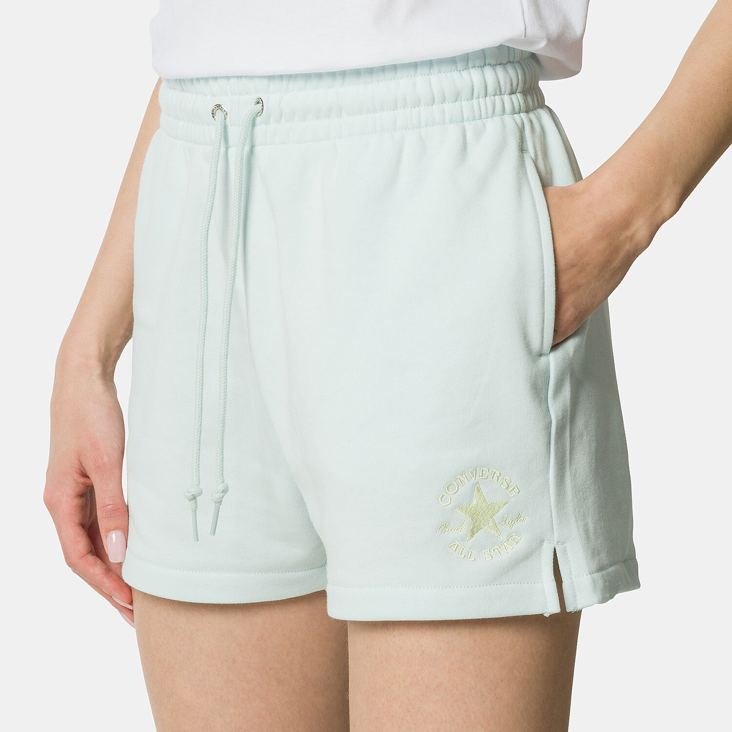 Converse chuck shop patch fleece shorts