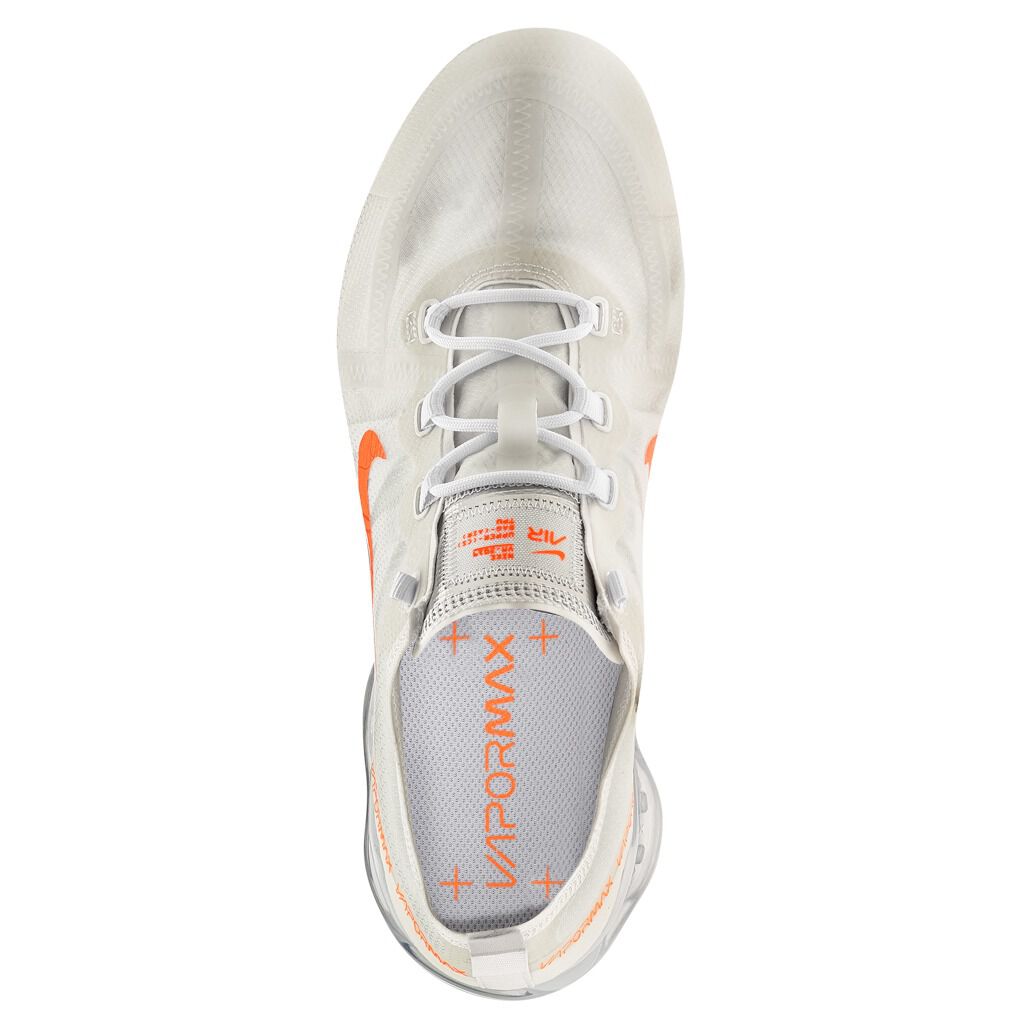 Nike Vapormax 2019 white and orange shoes AW LAB