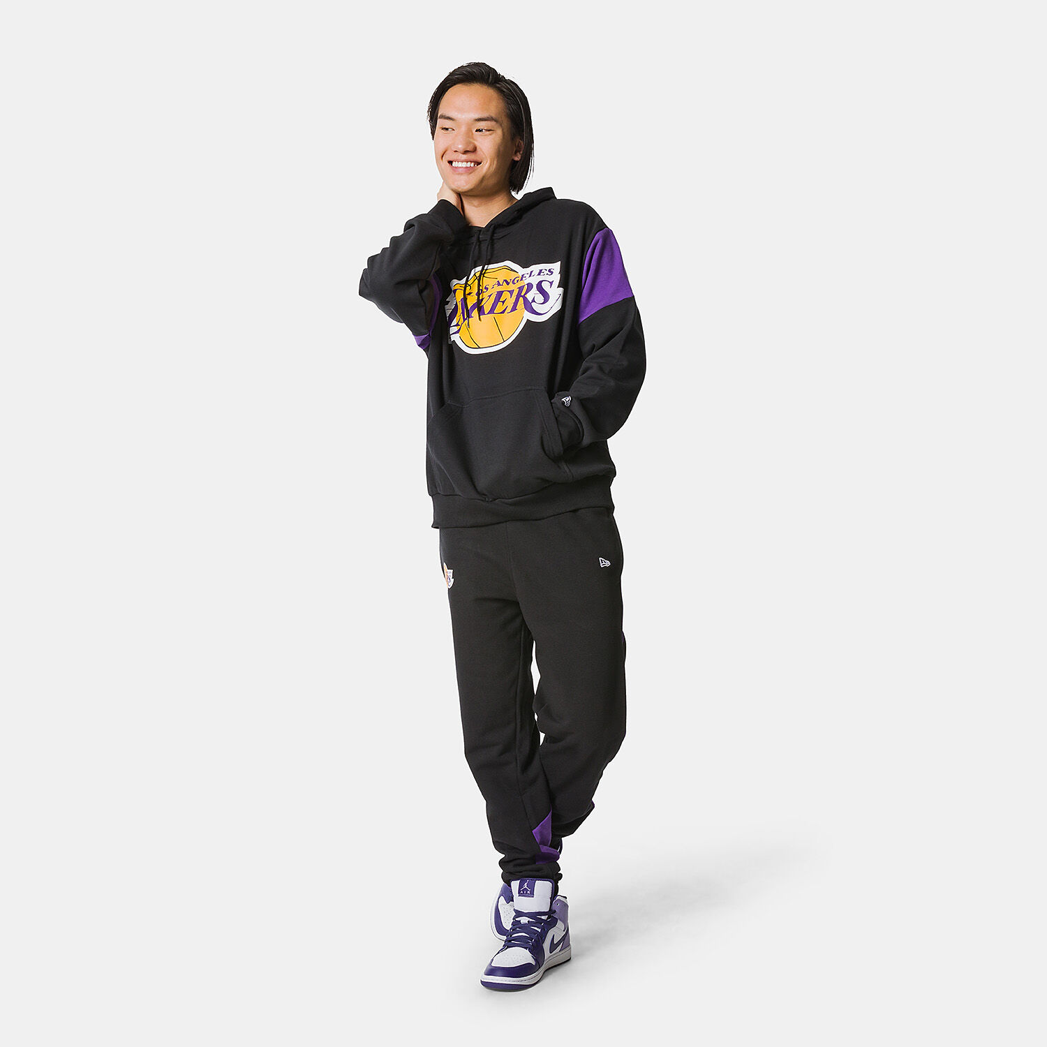 New era sale lakers hoodie
