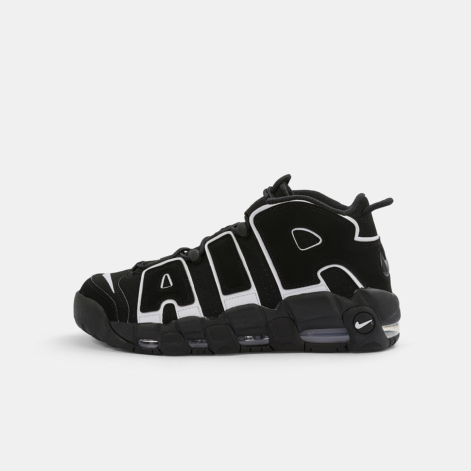 Air uptempo 96 black and white hotsell