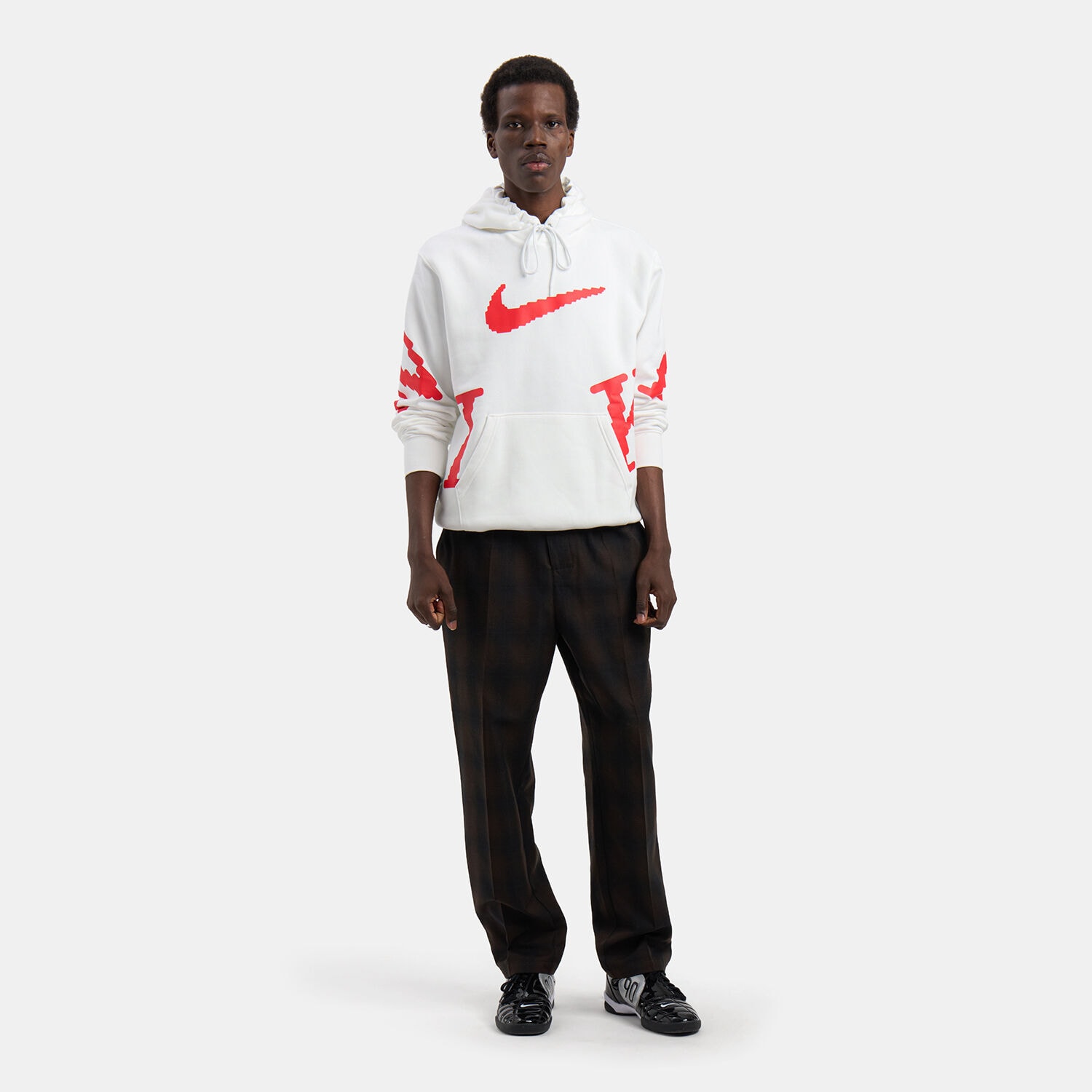 red and white nike hoodie