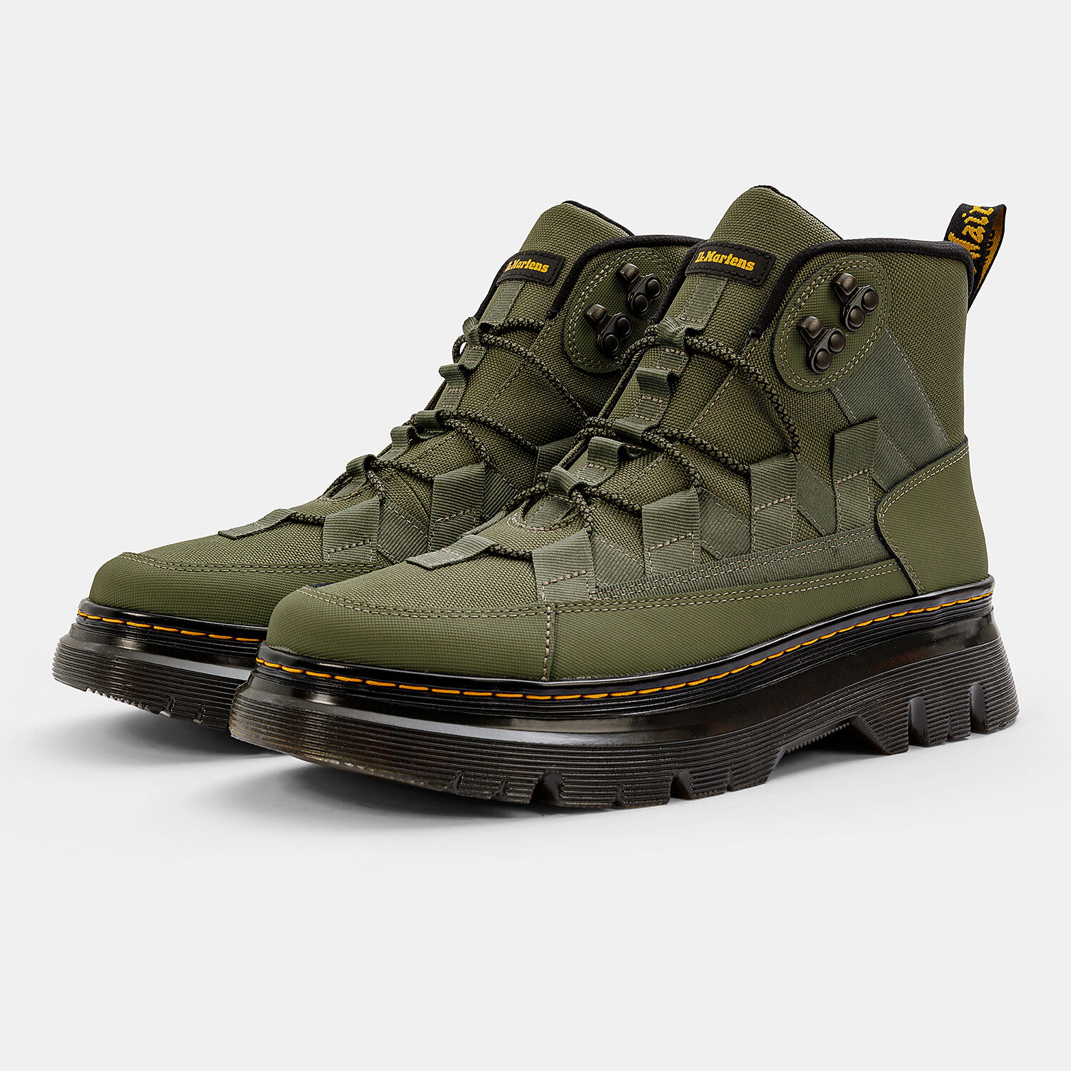 Dr. Martens Boury verdi neri e gialli AW LAB