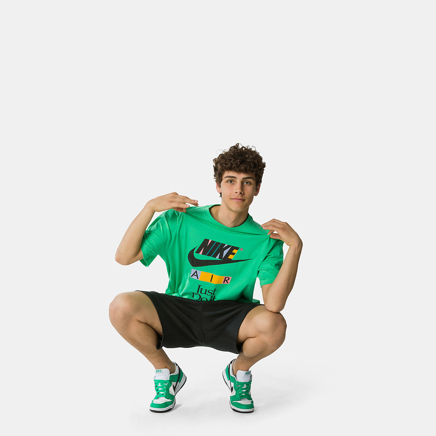 Multi colored online nike shirts