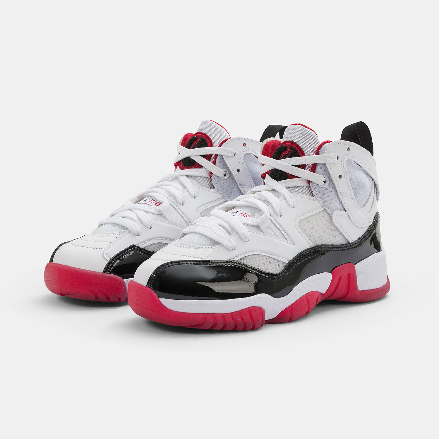 Jordan jumpman best sale white and red